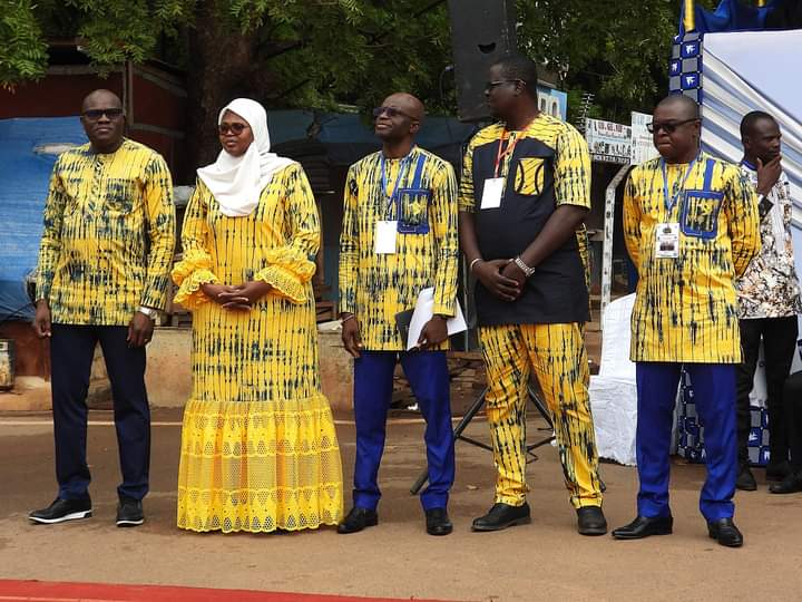 Lancement officiel des activités de la Banque postale du Burkina, 7 octobre 2024, les autorités lors de la cérémonie