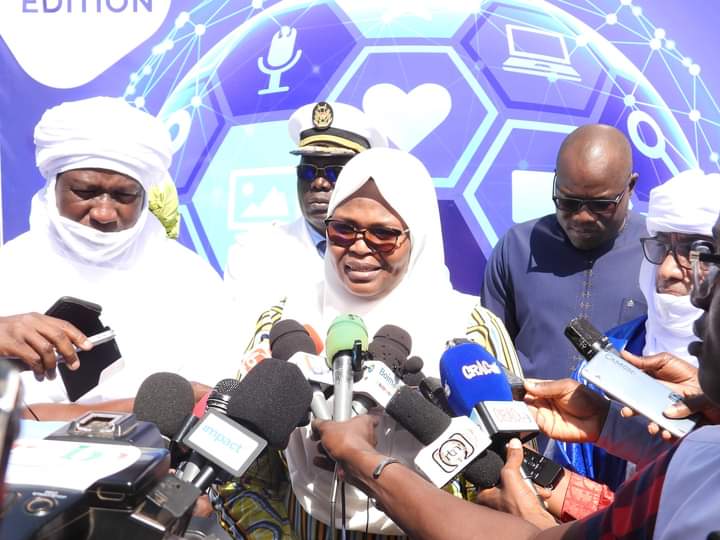 Ministre en charge de la Transition digitale, Aminata Zerbo/Sabane lors de la cérémonie de lancement de la Semaine du numérique, 12 novembre 2024