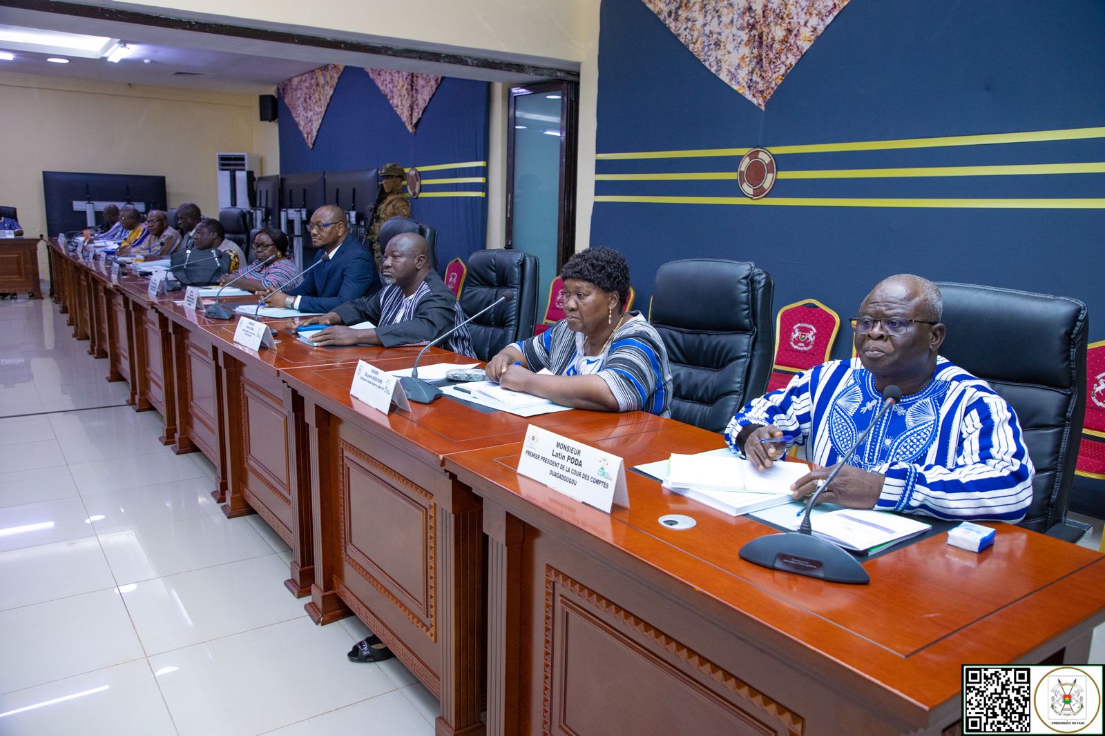 La première rencontre statutaire de l’année 2024 entre le Conseil supérieur de la magistrature (CSM) nouveau format et le Président du Faso, 25 novembre 2024