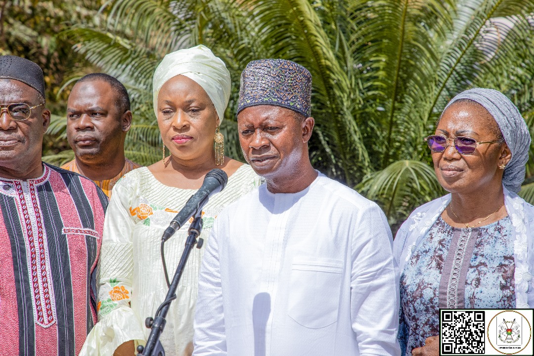 Séjour du Chef de l'Etat à Bobo dans le cadre de l'inauguration de l'usine de tomates de Bobo. Il a reçu en audience le Conseil national du patronat burkinabè (CNPB) section des Hauts-Bassins, 29 novembre 2024