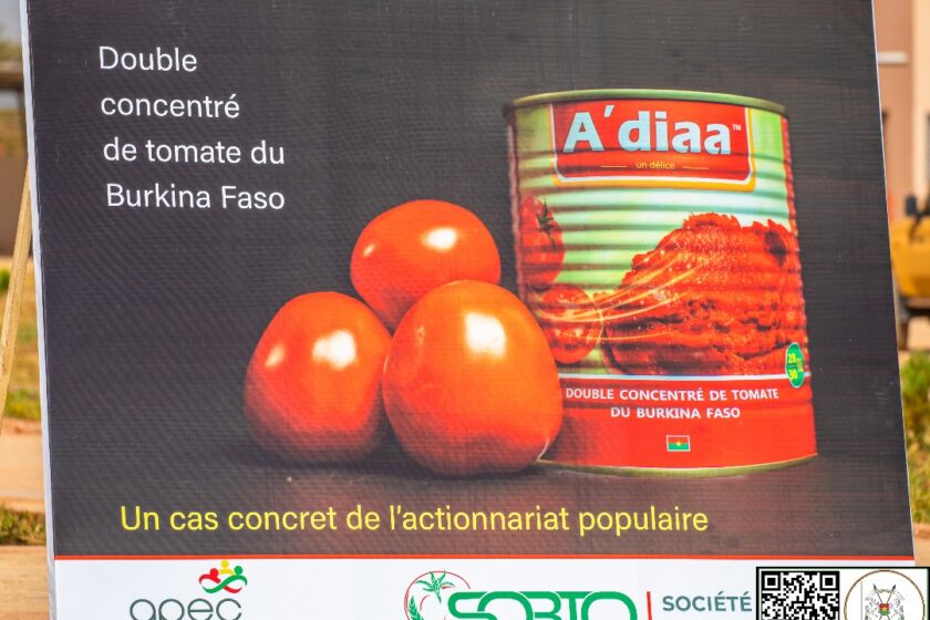 Inauguration de la Société burkinabè de tomate, 30 novembre 2024 à Bobo