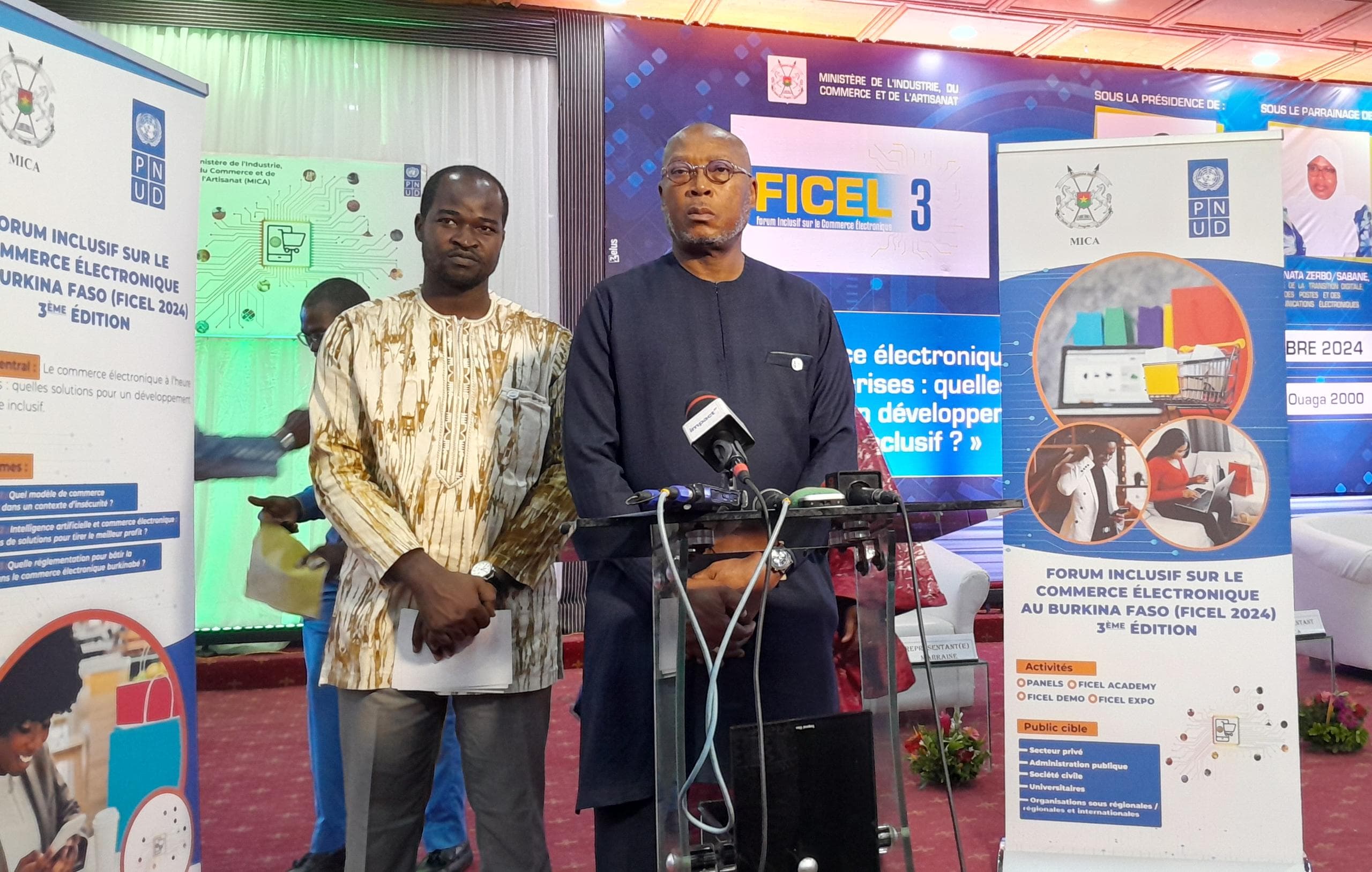 Cérémonie d'ouverture de la 3ᵉ édition du Forum inclusif sur le commerce électronique (FICEL), 12 décembre 2024