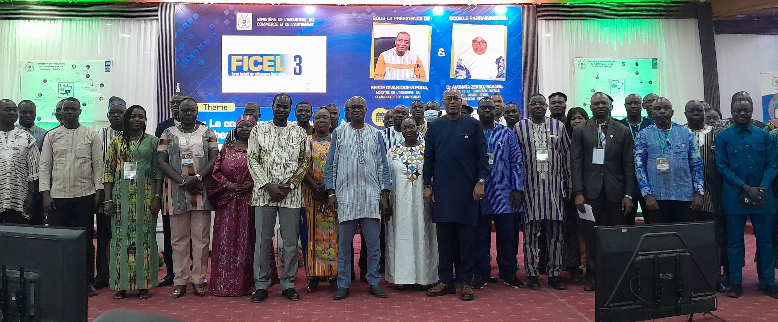 Cérémonie d'ouverture de la 3ᵉ édition du Forum inclusif sur le commerce électronique (FICEL), 12 décembre 2024