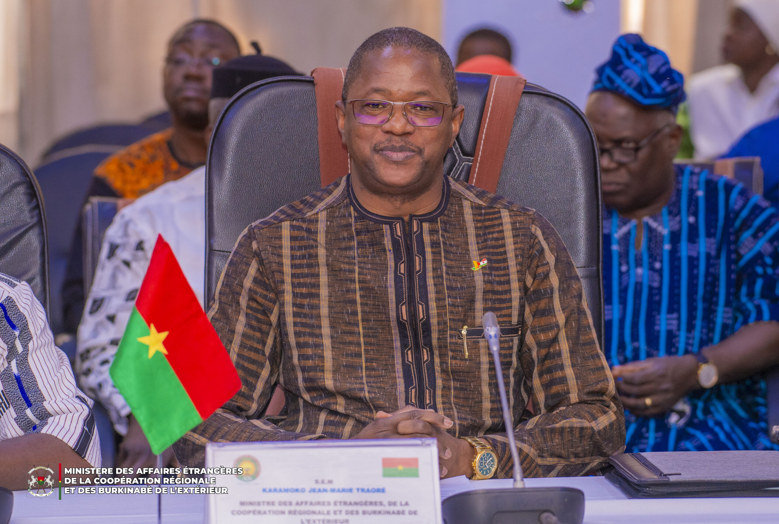 Rencontre des ministres en charge des Affaires étrangères de l'AES sur les formalités de séparation avec la CEDEAO, 26 janvier 2025