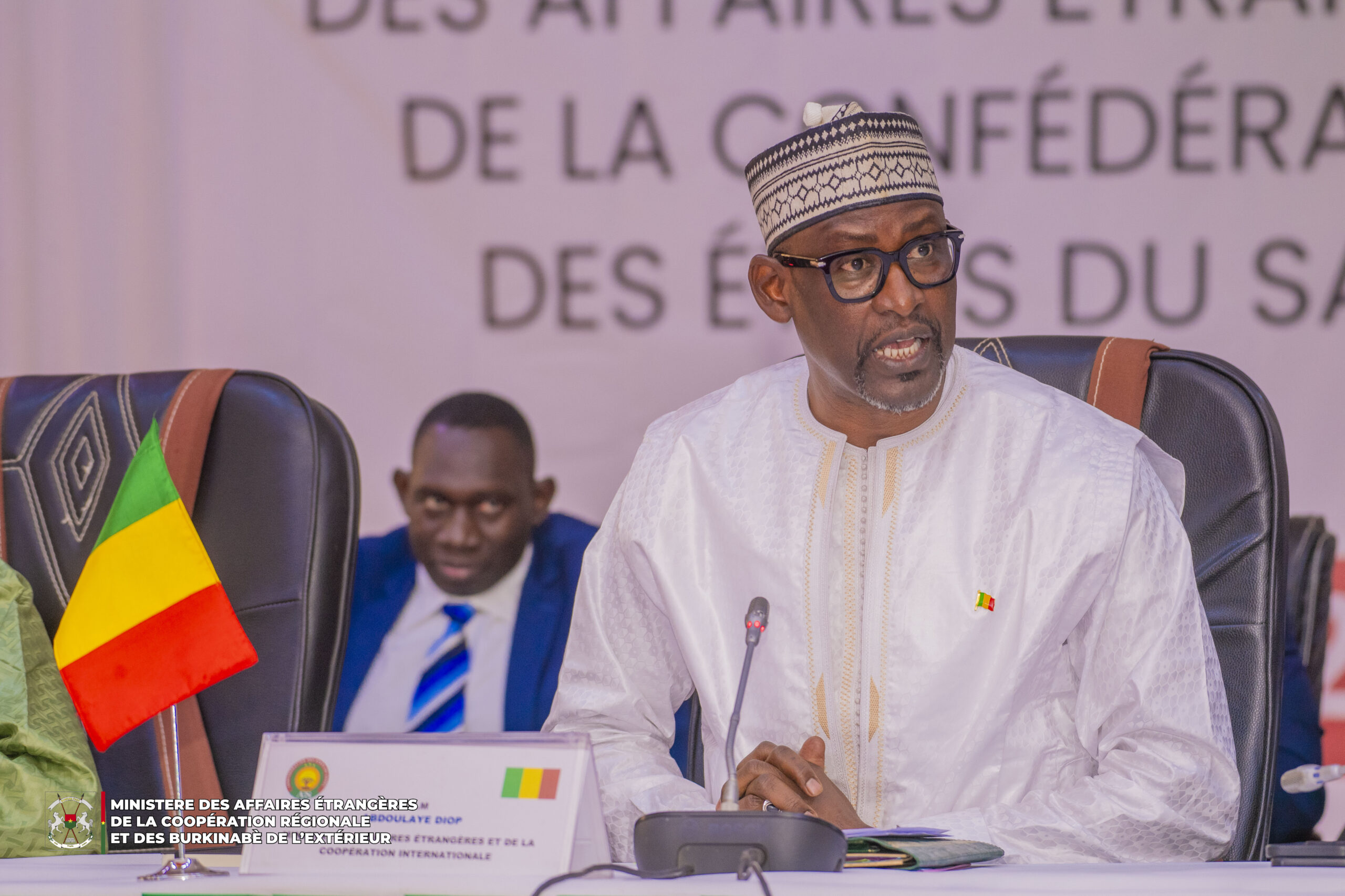 Rencontre des ministres en charge des Affaires étrangères de l'AES sur les formalités de séparation avec la CEDEAO, 26 janvier 2025