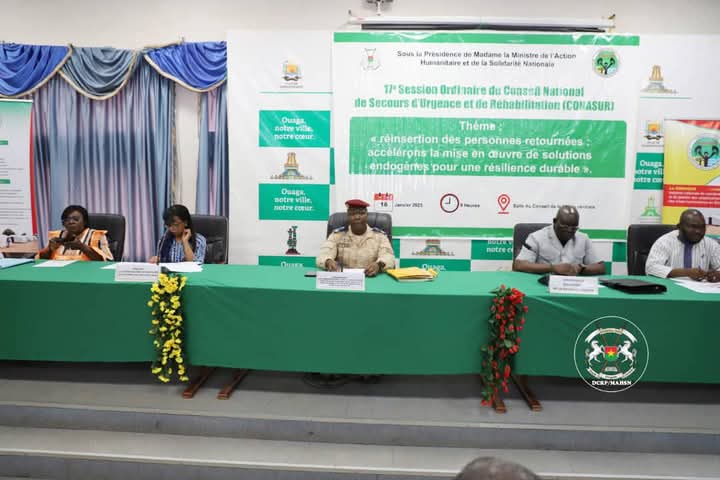 La 17e session ordinaire du Conseil national de secours d’urgence et de réhabilitation (CONASUR), 16 janvier 2025