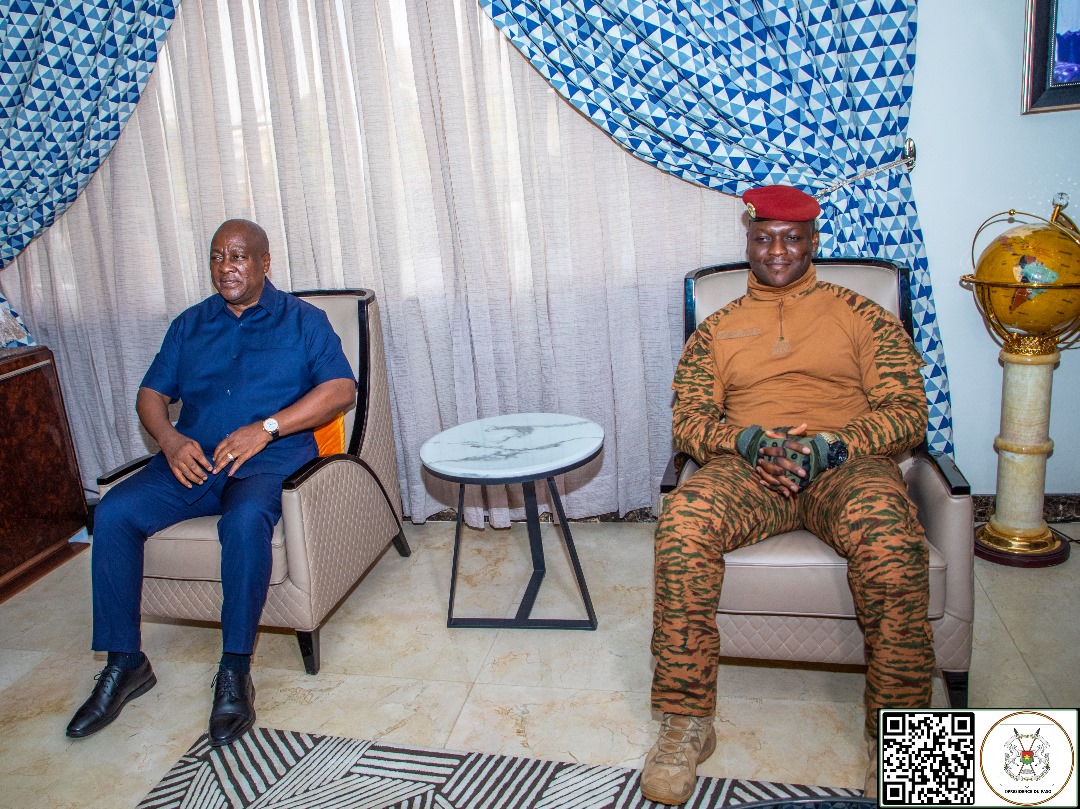 Audience du Président ghanéen John Dramani MAHAMA au Président du Faso, Capitaine Ibrahim Traoré, 7 janvier 2025