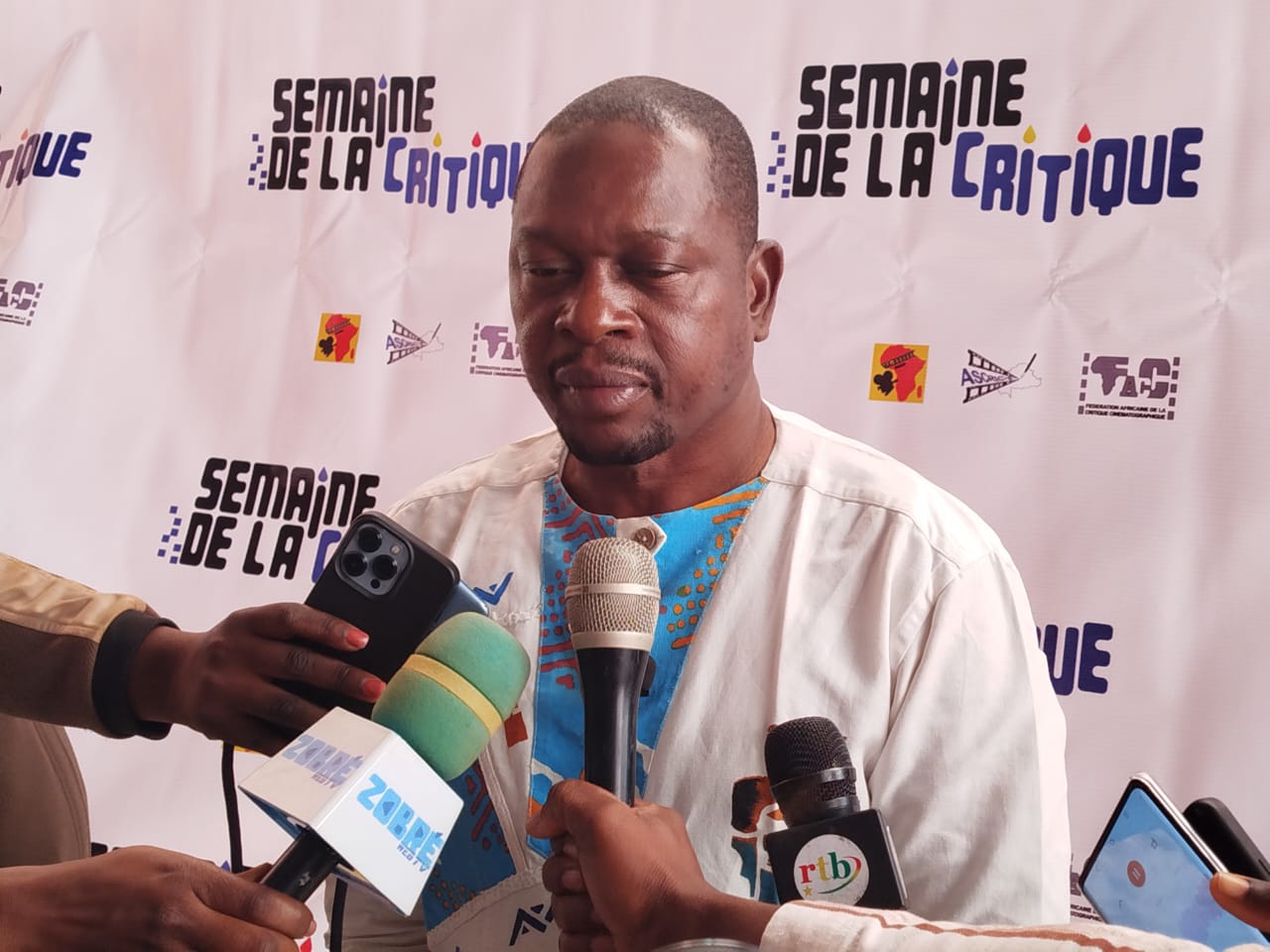 L'Association des critiques du cinéma du Burkina (ASCRIC-B) a organisé une conférence de presse pour annoncé la télé de la Semaine de la critique a l'occasion du FESPACO 2025, 28 janvier 2025