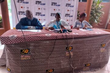 L'Association des critiques du cinéma du Burkina (ASCRIC-B) a organisé une conférence de presse pour annoncé la télé de la Semaine de la critique a l'occasion du FESPACO 2025, 28 janvier 2025