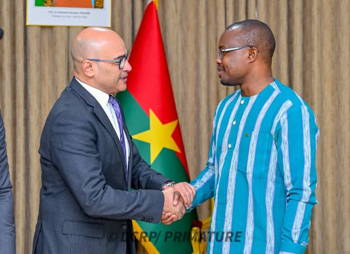 Le Premier ministre a accordé une audience à l'ambassadeur de l'Égypte au Burkina, Sherif Nada, 3 février 2025