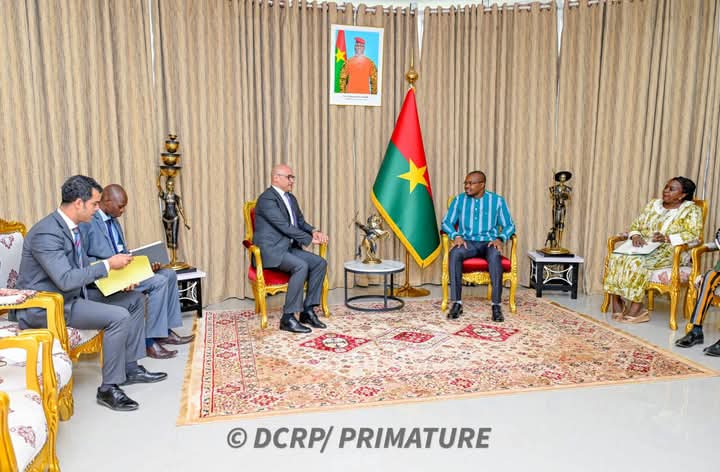 Le Premier ministre a accordé une audience à l'ambassadeur de l'Égypte au Burkina, Sherif Nada, 3 février 2025