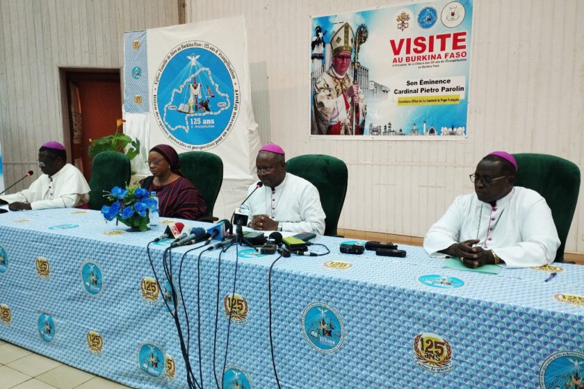 Conférence de presse sur le calendrier de la visite du Secrétaire d’État du Vatican, son Éminance le cardinal Piétro parolin au Burkina, 12 février 2025