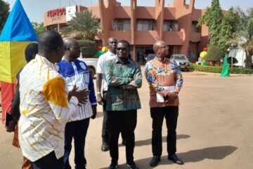 Le ministre en charge de la Culture, Gilbert Ouédraogo visite les sites d'exposition du FESPACO, 20 février 2025