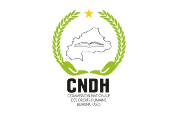 Logo CNDH, illustration rapport 2022-2023 sur les droits humains au Burkina