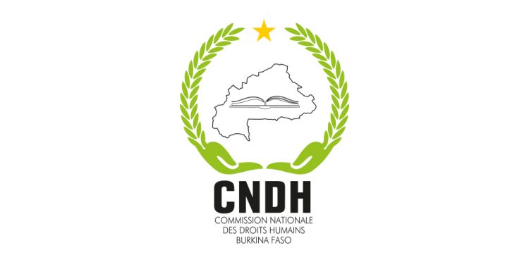 Logo CNDH, illustration rapport 2022-2023 sur les droits humains au Burkina