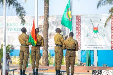 Cérémonie solennelle de montée de montée des couleurs de l'AES au palais de Koulouba du Burkina, 3 mars 2025
