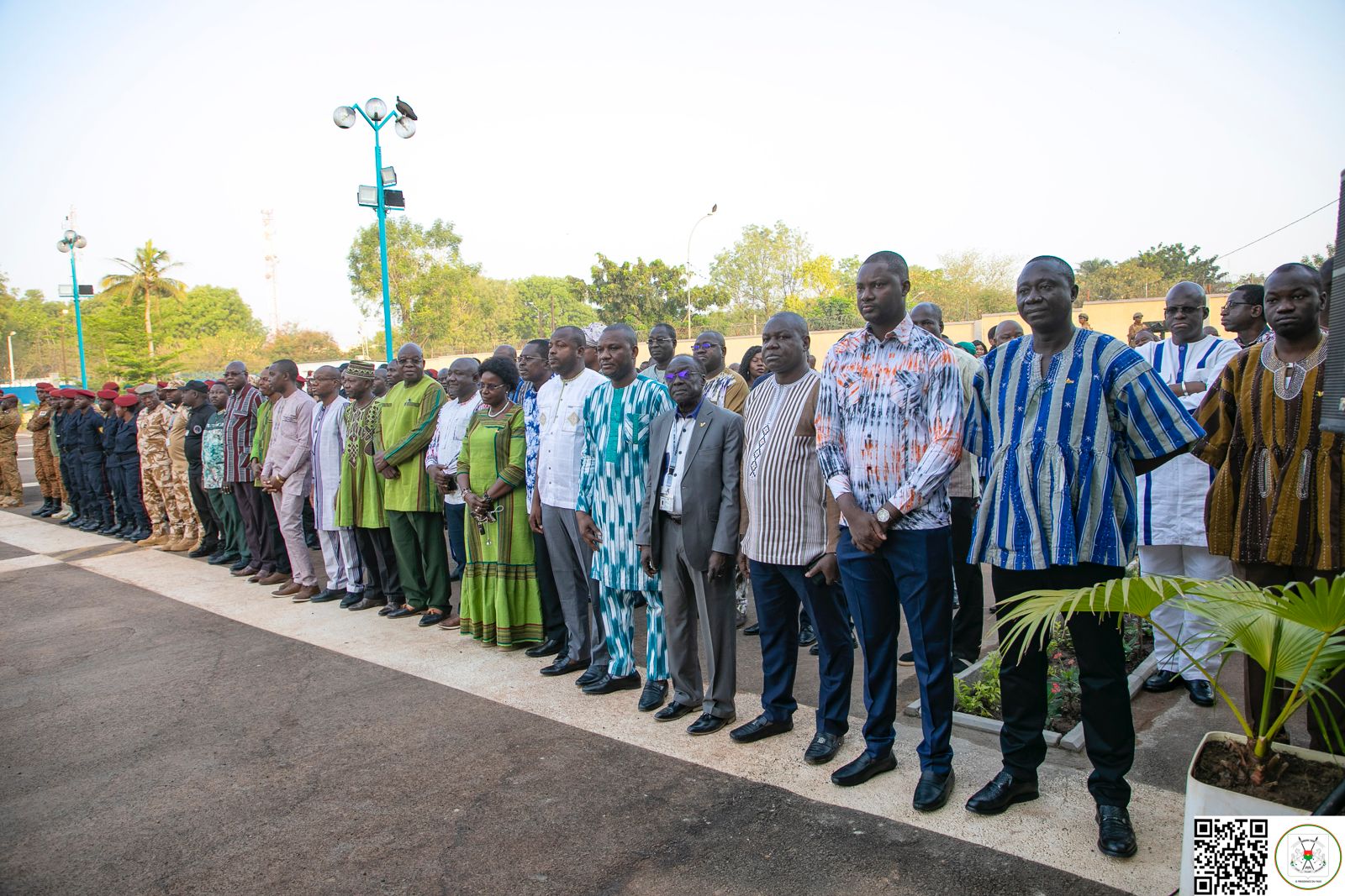 Cérémonie solennelle de montée de montée des couleurs de l'AES au palais de Koulouba du Burkina, 3 mars 2025