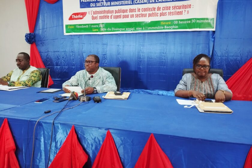 La première session ordinaire du CASEM 2025 du ministère de la Fonction publique, 7 mars 2025