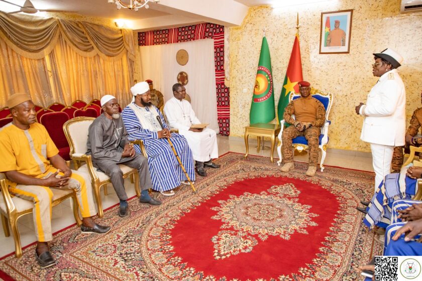 Dans le cadre de son séjour dans la région du Plateau Central, le Chef de l'Etat a accordé une audience aux autorités religieuses, 20 mars 2025