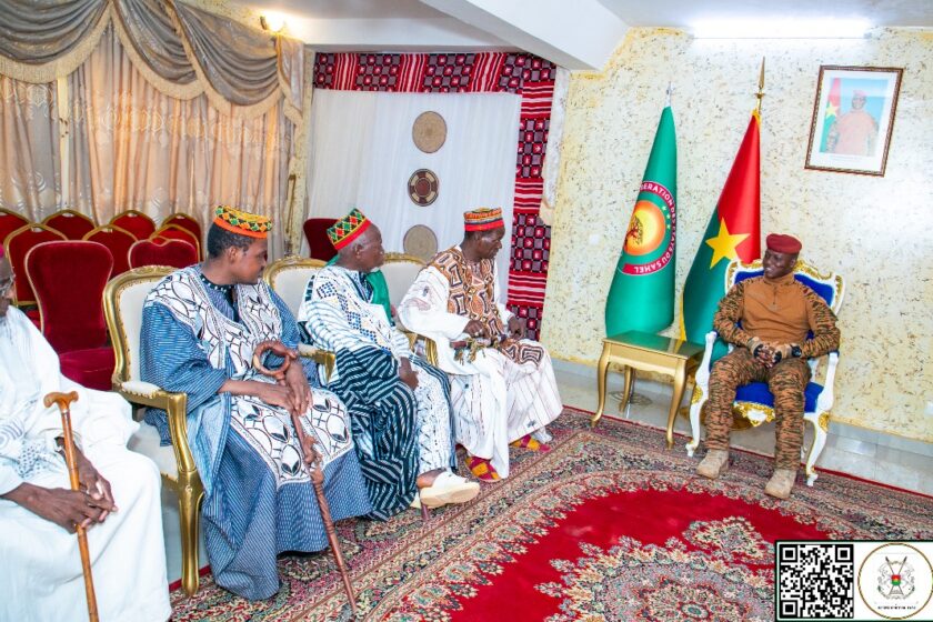 Le Président du Faso a accordé une audience aux autorités coutumières de la région du Plateau Central, 20 mars 2025