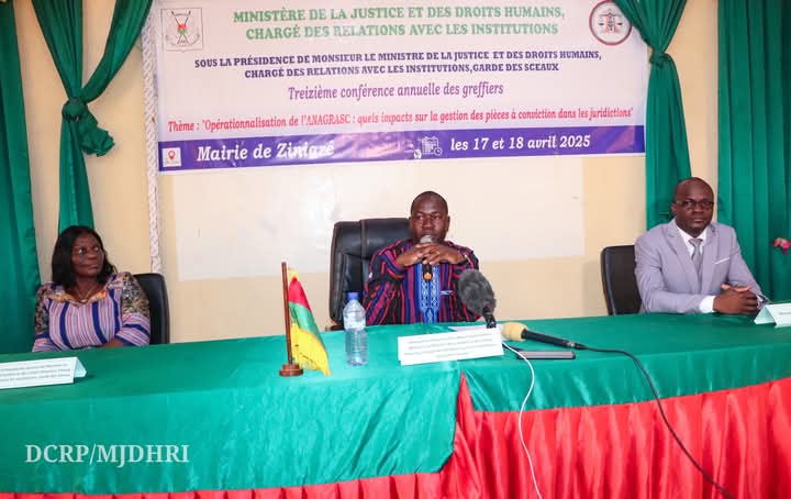 La 13ᵉ conférence annuelle des greffiers du Burkina Faso, les 17 et 18 avril 2025