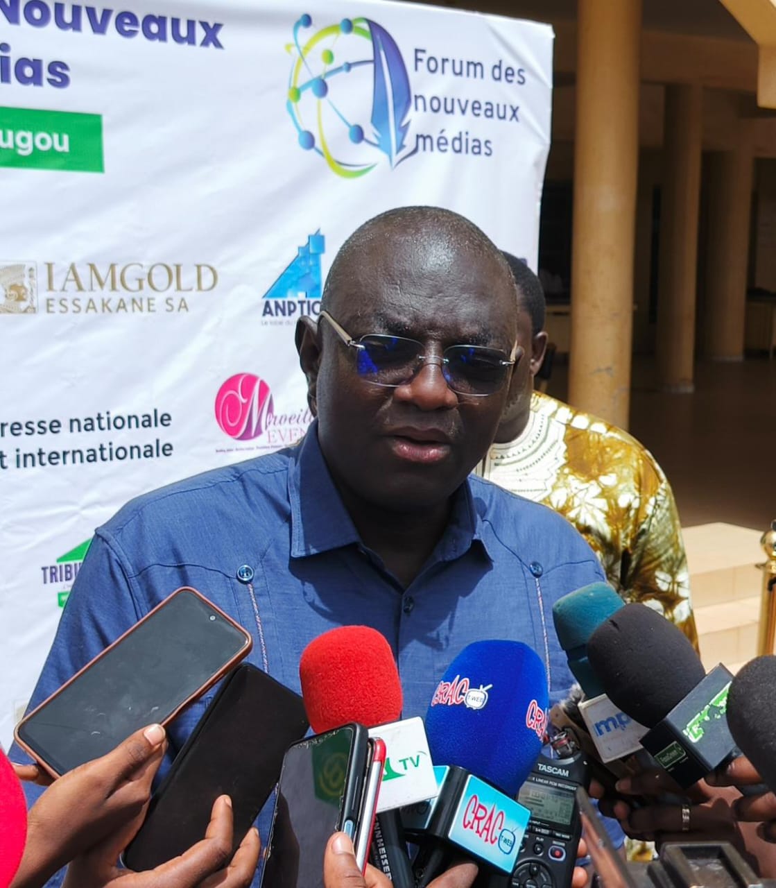 Cérémonie d'ouverture de la 1ère édition du forum des nouveaux médias, 3 avril 2025