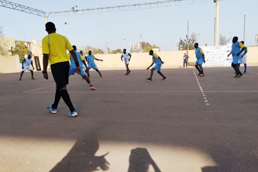 Match de gala marquant la clôture des activités de la 1ere édition du forum des nouveaux médias, 5 avril 2025