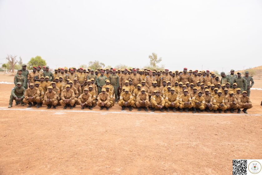 cérémonie de fin de formation de 450 VDP de l’Initiative présidentielle Faso Mêbo, 28 avril 2025