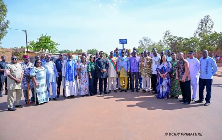 Cérémonie de baptême de rue au nom de l'ancien président Ghanéen John Rawlings,18 mai 2025