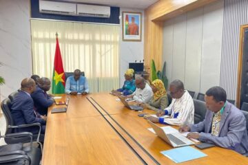 Audience de l'administrateur du FMI pour le Burkina, Pr Wautabouna Ouattara avec le ministère en charge de l'Économie, 19 mai 2025