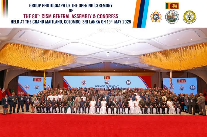 Le Burkina a participé à la 80e Assemblée générale et Congrès du Conseil International du Sport Militaire (CISM) à Colombo, la capitale Sri-Lankaise, 20 mai 2025