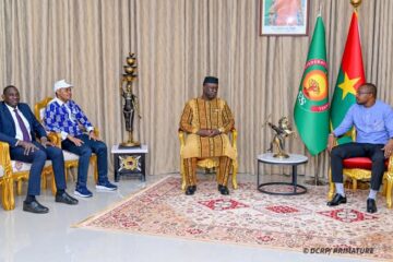 Les ministres en charge de la Jeunesse de l'AES chez le Premier ministre burkinabè, 22 mai 2025