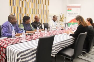 Le ministre de la Santé, Dr Robert Kargougou a reçu en audience à Genève une délégation du Fonds mondial, 22 mai 2025