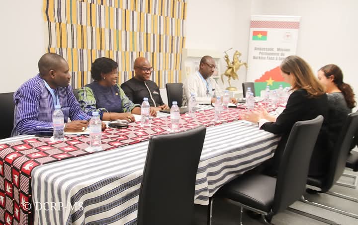 Le ministre de la Santé, Dr Robert Kargougou a reçu en audience à Genève une délégation du Fonds mondial, 22 mai 2025