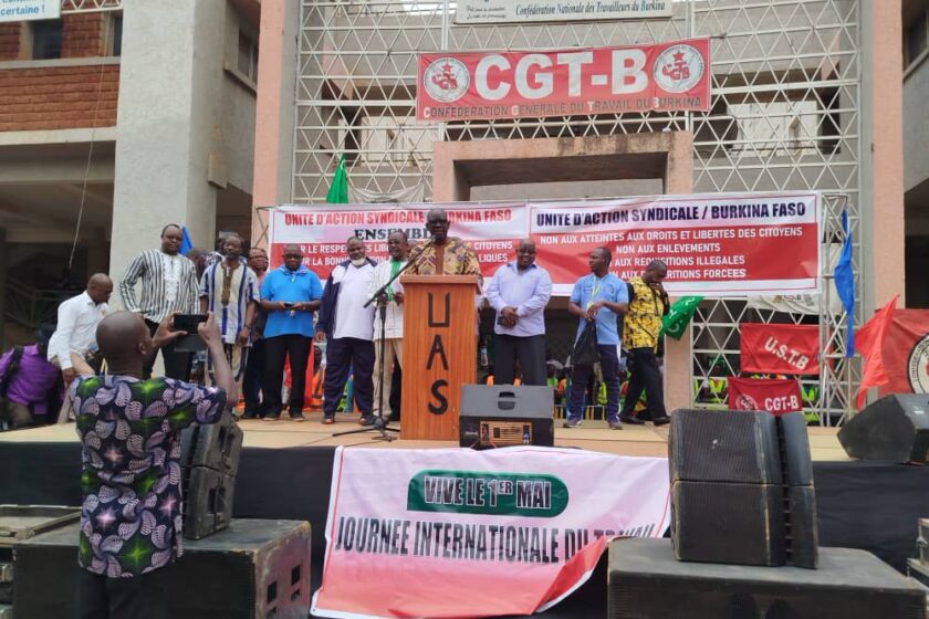 Commémoration de la fête du travail par l'UAS à la Bourse du travail, 1er mai 2025