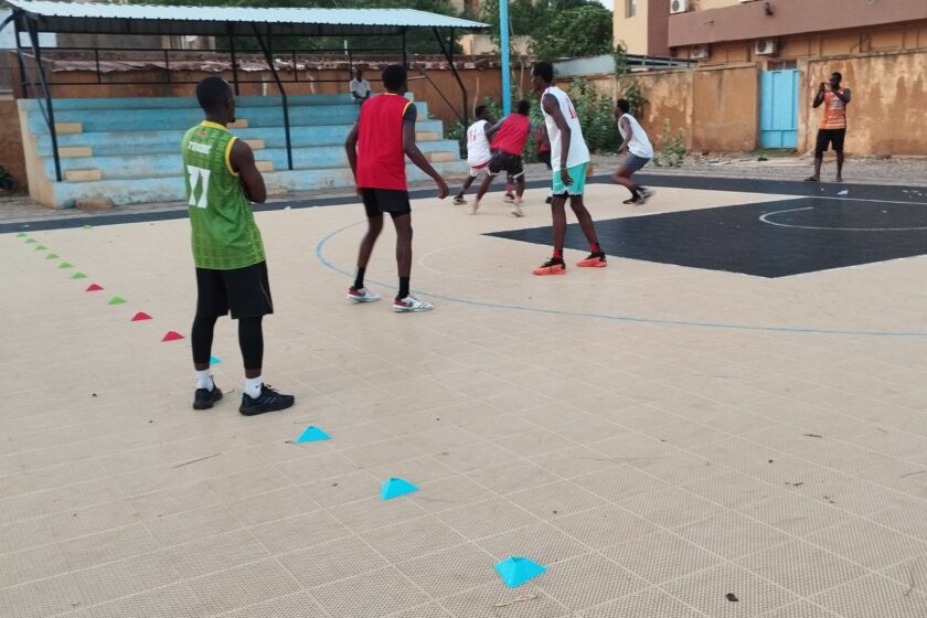 Dernier entraînement des Etalons U23 (dames et hommes), participants à la Ligue des Nations FIBA 3x3 U23, 28 mai 2025