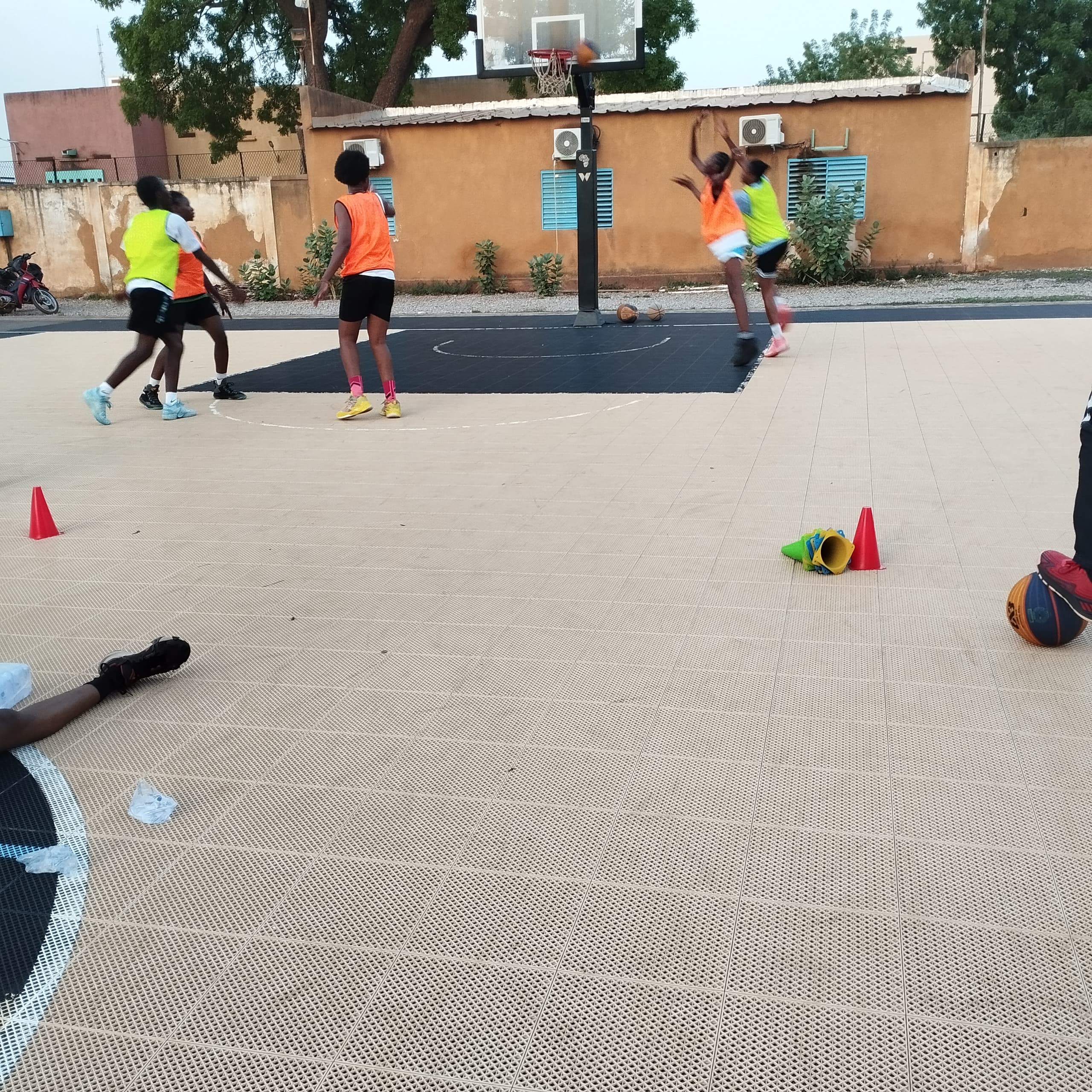 Dernier entraînement des Etalons U23 (dames et hommes), participants à la Ligue des Nations FIBA 3x3 U23, 28 mai 2025