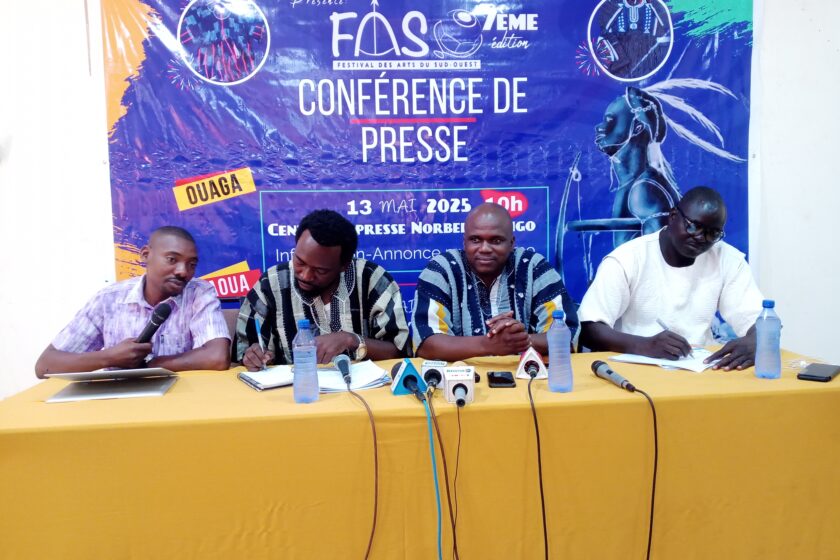 Conférence de presse d'annonce de l'organisation de la 7e édition du Festival des arts du Sud-Ouest (FASO), 13 mai 2025