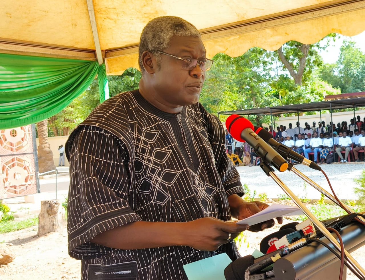 Cérémonie d'inauguration de la Bibliothèque universitaire centrale de l'UJKZ, 27 juin 2025