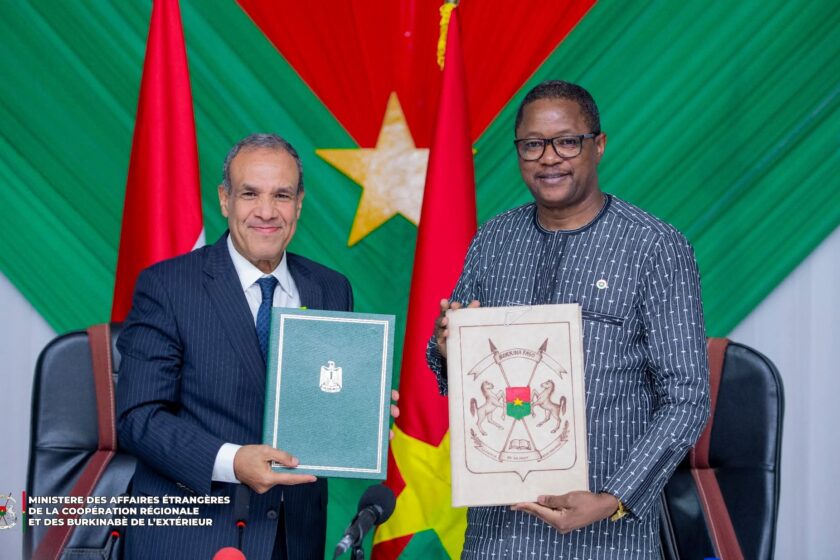 Signature d’un Mémorandum d’entente entre le Burkina Faso et l'Égypte, 22 juillet 2025
