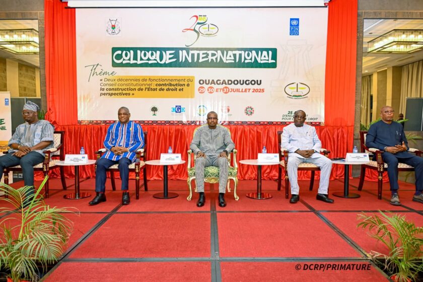 Cérémonie de lancement des activités commémoratives du 25e anniversaire du Conseil constitutionnel, 29 juillet 2025 à Ouaga