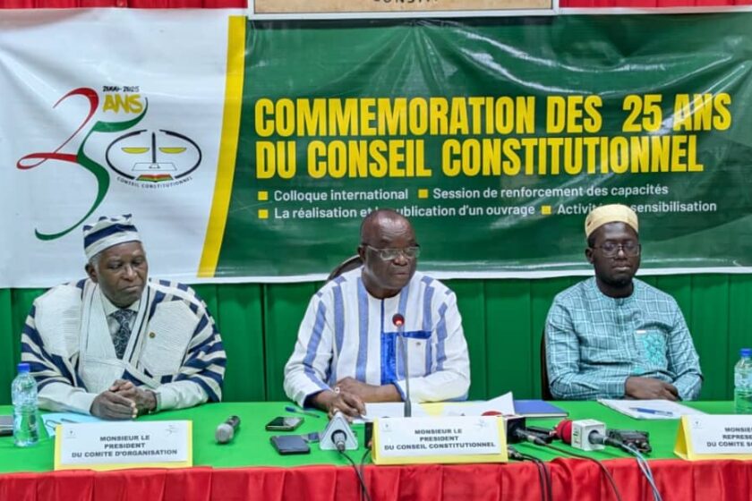 Le Conseil Constitutionnel a organisé une conférence de presse pour annoncé la célébration de ses 25 ans d'anniversaire, 22 juillet 2025