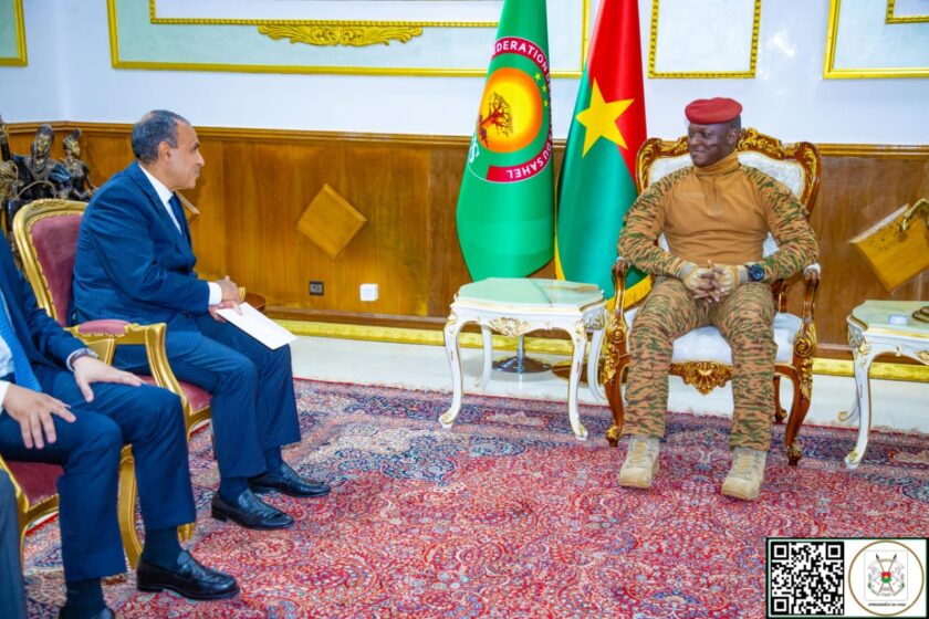 Le Président du Faso, Ibrahim Traoré a reçu en audience le ministre des Affaires étrangère de l'Égypte, Dr Badr ABDELATY, 22 juillet 2025