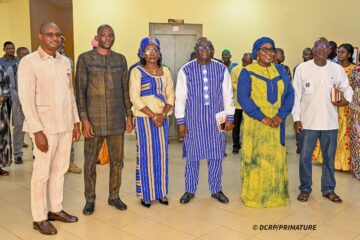 La cérémonie d’installation officielle de trois nouveaux chefs de département présidée par le Secrétaire général, Abdou-Salam Gampéné, 23 juillet 2025