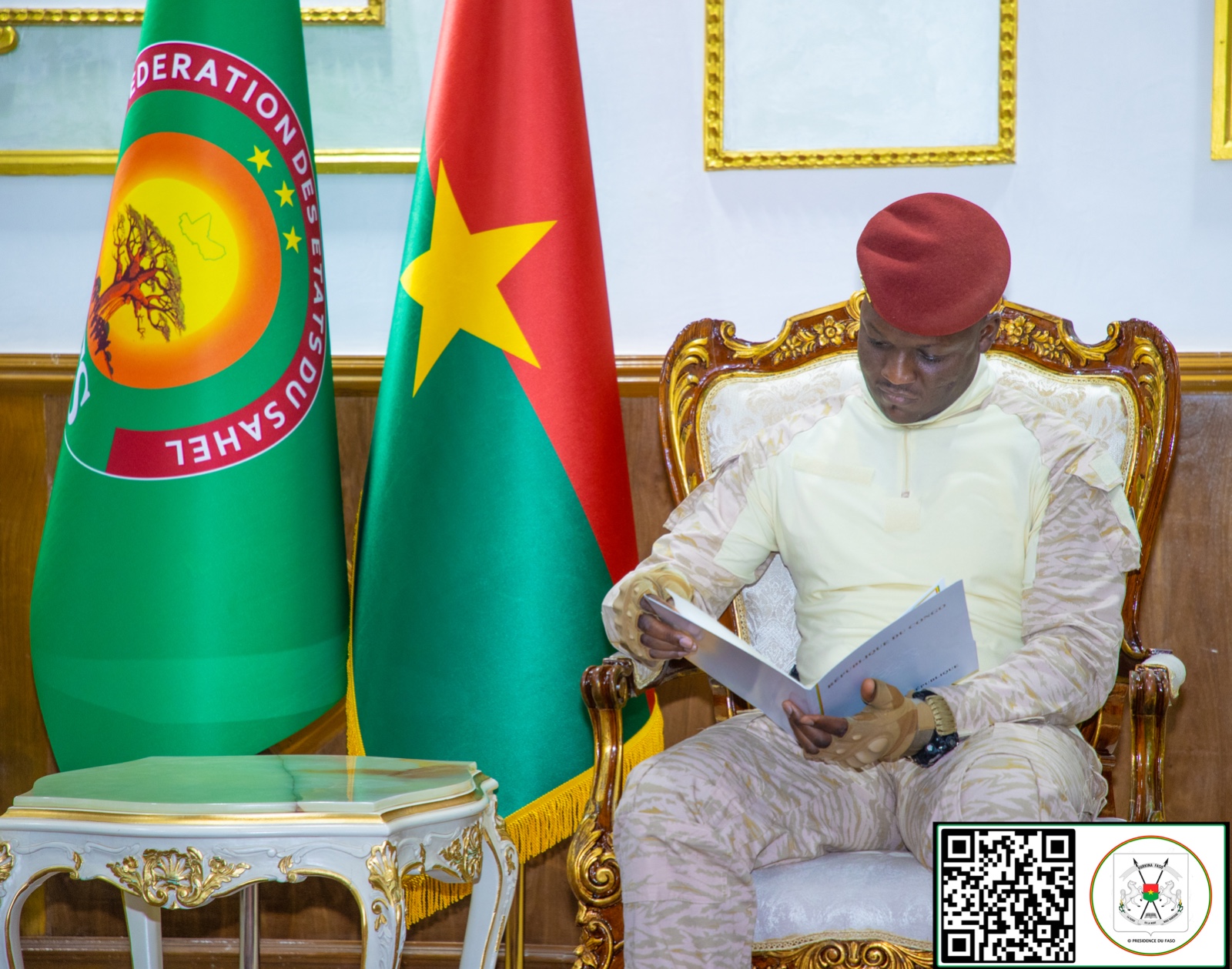 Le Président du Faso a reçu en audience le Premier ministre congolais, Anatole Collinet MAKOSSO, 29 juillet 2025