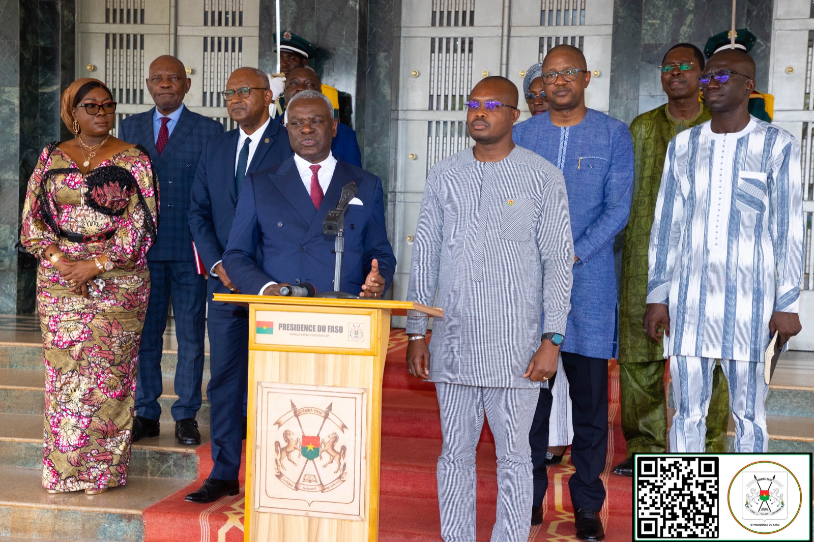 Le Président du Faso a reçu en audience le Premier ministre congolais, Anatole Collinet MAKOSSO, 29 juillet 2025