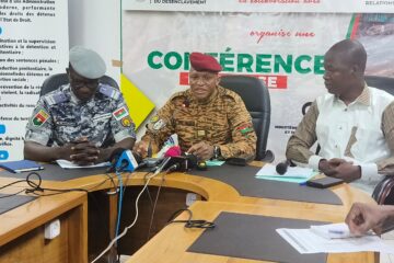 Le ministère de la Justice et celui des Infrastructures ont animé une conférence de presse sur l'Initiative d’appui aux travaux à haute intensité de main d’œuvre à travers l’administration pénitentiaire (HIMO), 31 juillet 2025 à Ouagadougou