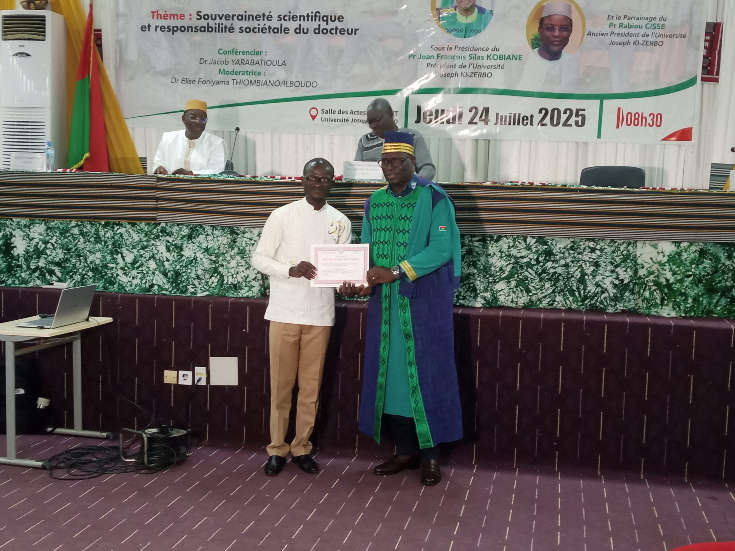 Cérémonie de sortie des docteurs à l'Université Joseph Ki-Zerbo, 24 juillet 2025