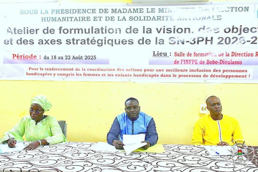 Atelier technique des acteurs intervenant dans la défense des droits des personnes handicapées, 18 au 22 août 2025 à Bobo