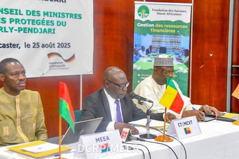 Cérémonie d'ouverture de la 3ème réunion statutaire du conseil des ministres du Complexe W-Arly-Pendiari, 25 août 2025 à Ouagadougou